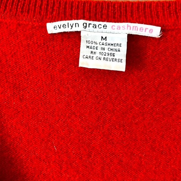 Cashmere sweater short sleeve- burnt orange - Picture 5 of 7